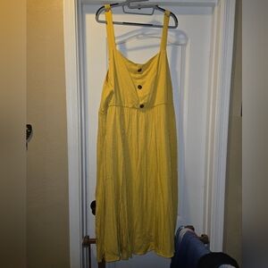 Torrid Mustard Midi Dress Size 4